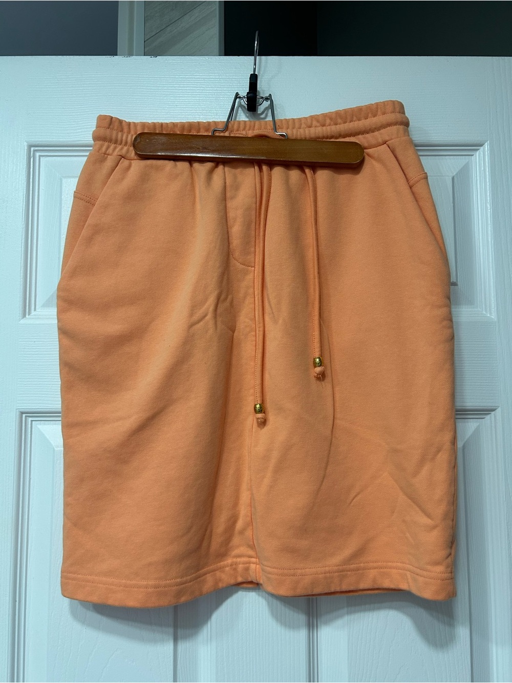 ESQUALO Bright Orange Elastic Waist Skirt